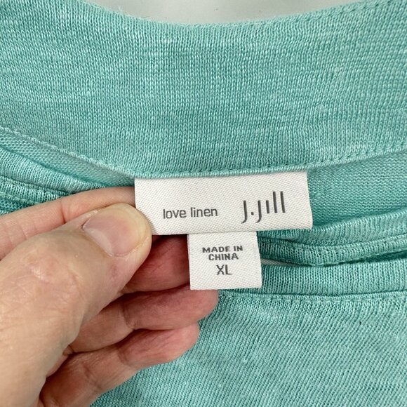 2 piece sweater set twinset cardigan tank lightweight teal XL - Picture 9 of 10